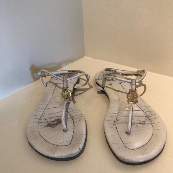 Tory Burch White Sandals - Picture 5 of 9